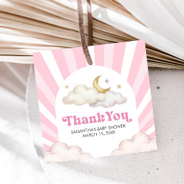 We are Over the Moon Baby Shower Gåvor Etiketter