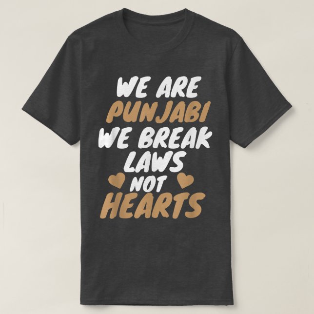 We Are Punjabi Funny Sarcastic Memes  T Shirt (Design framsida)