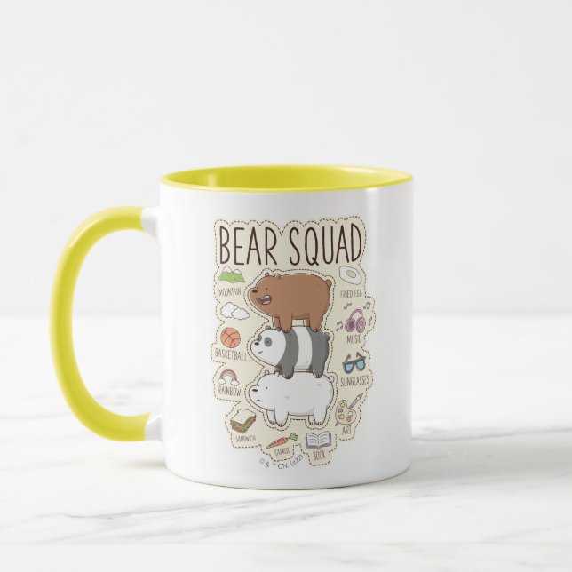 We Bare Bears - Bear Squad Journal Graphic Mugg (Vänster)