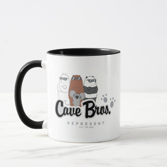 We Bare Bears - Cave Bros. Represent Mugg (Vänster)