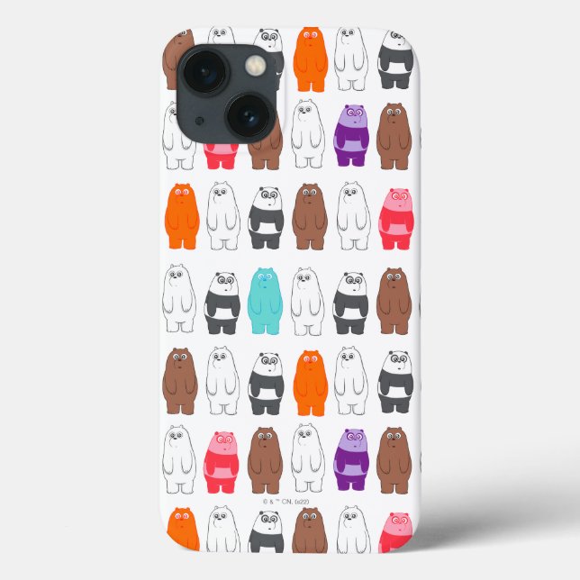 We Bare Bears Färgglada Björnmönster (Baksida)