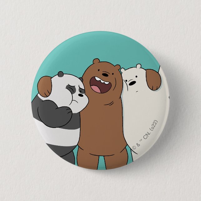 We Bare Bears Group Hug Knapp (Framsida)