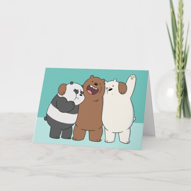 We Bare Bears Group Hug Kort (Framsida)
