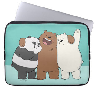 We Bare Bears Group Hug Laptop Fodral