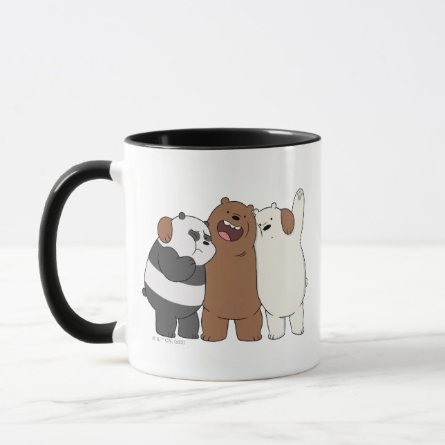 We Bare Bears Group Hug Mugg (Vänster)