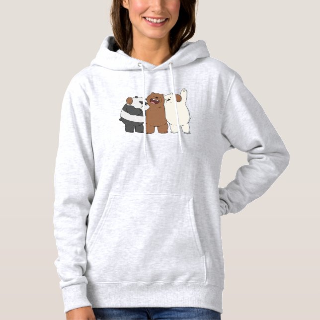 We Bare Bears Group Hug T Shirt (Framsida)