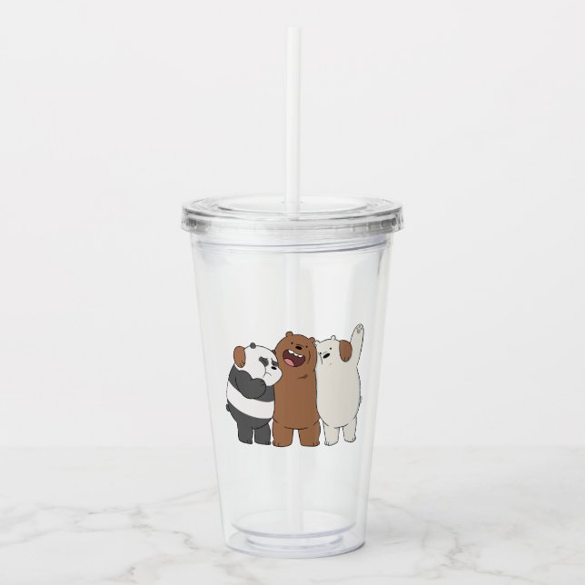We Bare Bears Group Hug Take Away Mugg (Framsida)