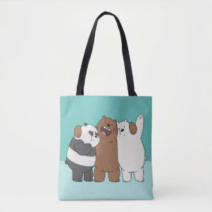 We Bare Bears Group Hug Tygkasse