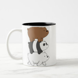 We Bare Bears Mug Double side print Två-Tonad Mugg