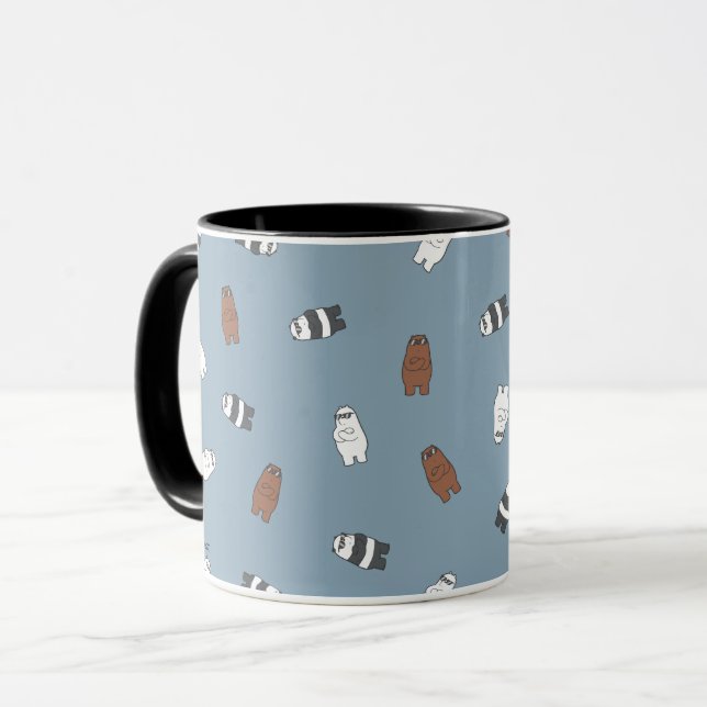 We Bare Bears - Sunglass Bears Pattern Mugg (Framsida vänster)