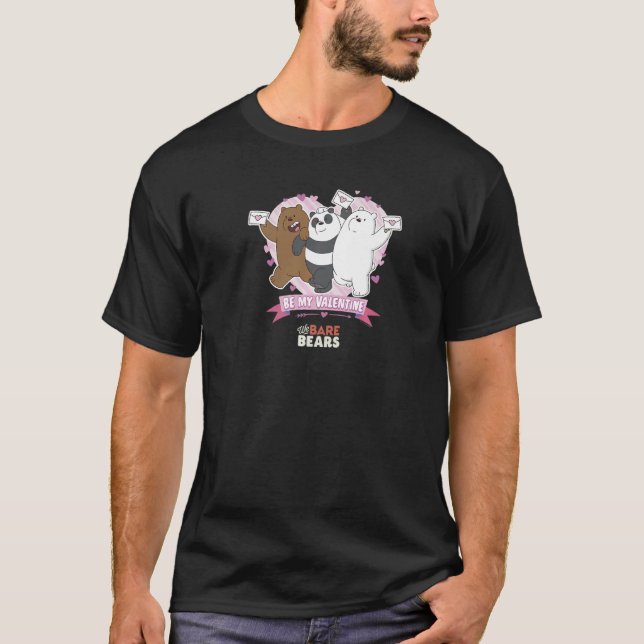 We Bare Bears Valentine's Day Standing Group Shot  T Shirt (Framsida)
