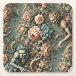 We Beast Tonight – Gothic Victorian Underlägg Papper Kvadrat