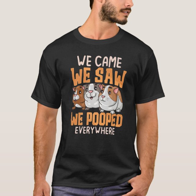 We Came We Saw Guinea Pigs Guinea Pig  Cavy Women  T Shirt (Framsida)