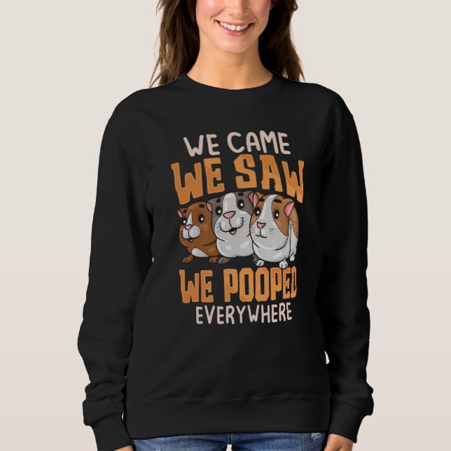 We Came We Saw Guinea Pigs Guinea Pig  Cavy Women  T Shirt (Framsida)