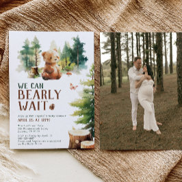 We Can Bearly Wait Baby Shower Invitation Photo Inbjudningar