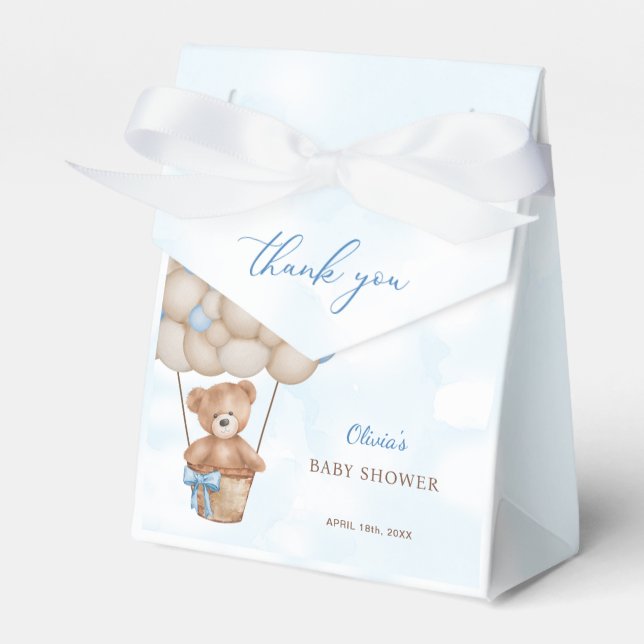 We Can Bearly Wait Baby Shower Thank You Presentaskar (Framsidan Sidan)