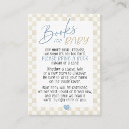 We Can Bearly Wait Books for Baby Boy Shower Tilläggskort