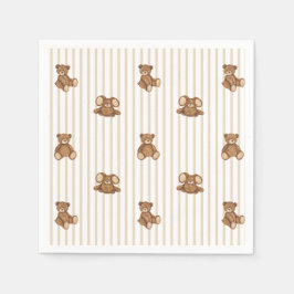 We Can Bearly Wait Elegant Baby Shower Pappersservett