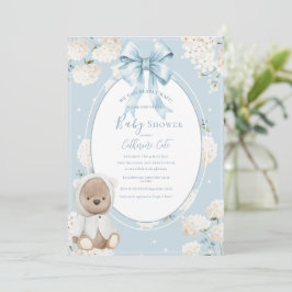 We Can Bearly Wait Floral Whimsical Baby Shower Inbjudningar
