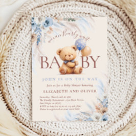 We Can Bearly Wait Teddy Bear Baby Shower Inbjudningar
