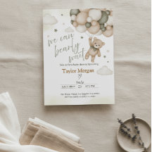 We Can Bearly Wait Teddy Bear Baby Shower