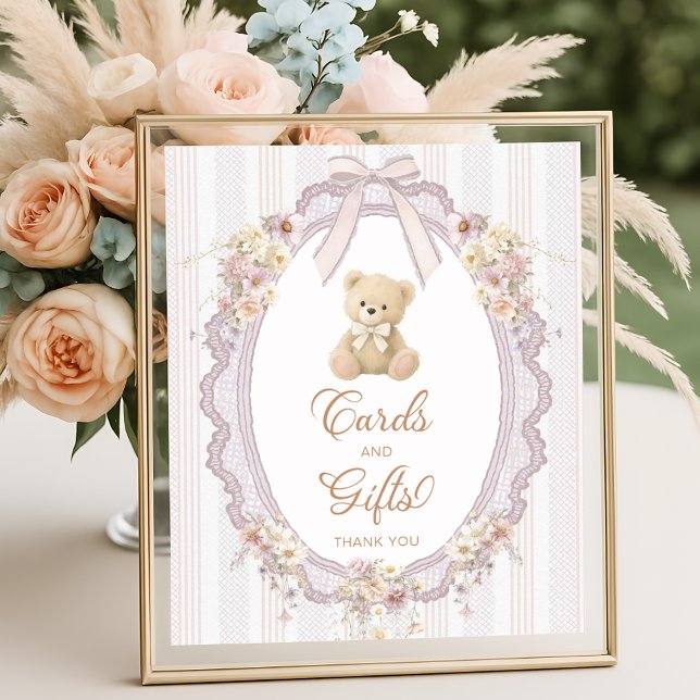 We Can Bearly Wait Teddy Bear Cards and Gifts Poster (Skapare uppladdad)