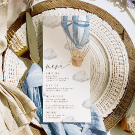 We Can Bearly Wait Twins Baby Shower Meny