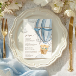 We Can Bearly Wait Twins Baby Shower Meny