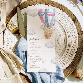 We Can Bearly Wait Twins Baby Shower Meny