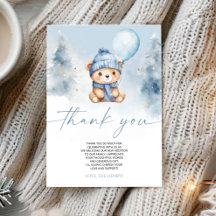 We Can Bearly Wait Winter Teddy Bear Baby Shower
