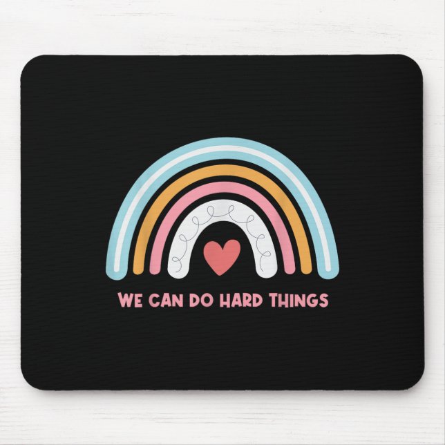 We Can Do Hard Things Motivational Teacher Rainbow Musmatta (Framsidan)