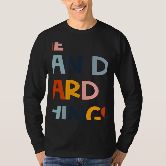 We Can Do Hard Things Teacher Back to School Teach T Shirt (Framsida)