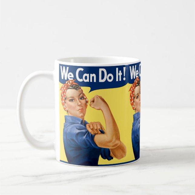 We Can Do It! Rosie the Riveter Kaffemugg (Vänster)