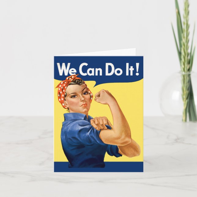 We Can Do It! Rosie the Riveter Kort (Framsida)