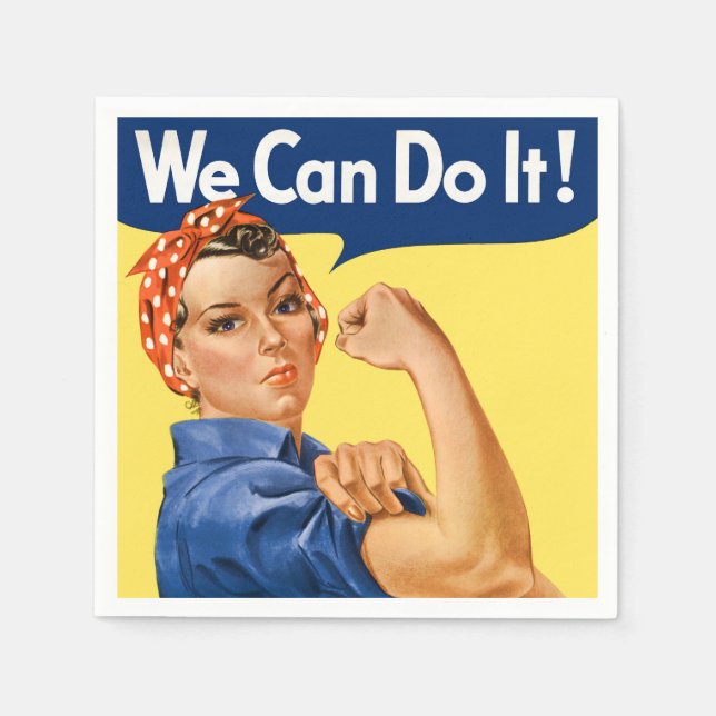 We Can Do It! Rosie the Riveter Pappersservett (Framsidan)