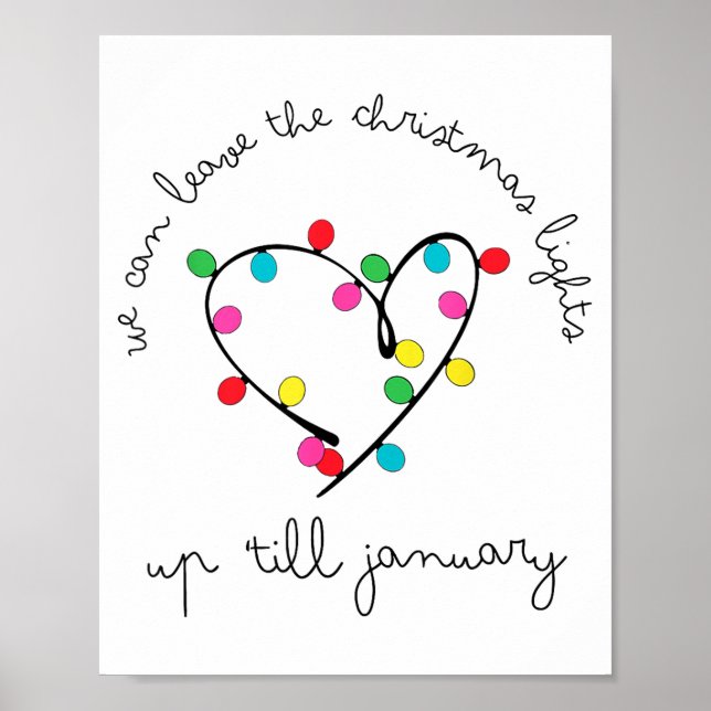 We Can Leave The Christmas Lights Up til January  Poster (Framsidan)