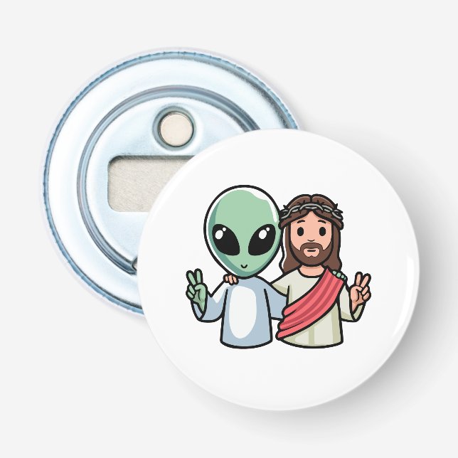 We come in peace flasköppnare (Framsidan)