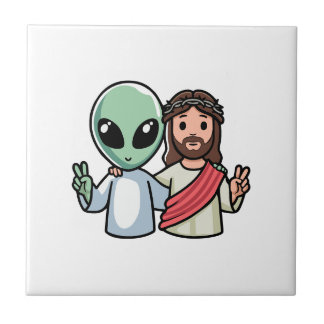 We come in peace kakelplatta