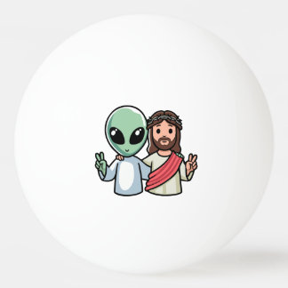 We come in peace pingisboll