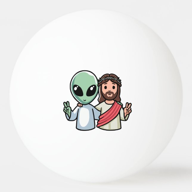 We come in peace pingisboll (Framsidan)