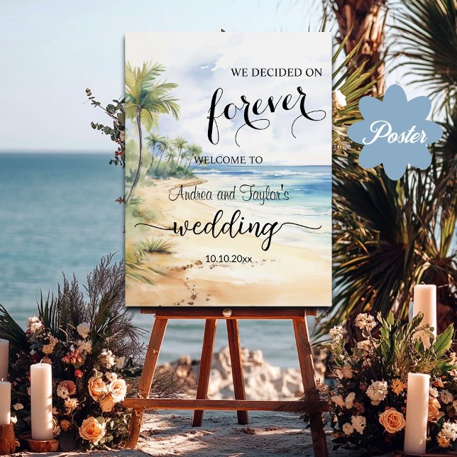We decided on Forever Elegant Wedding Welcome Poster (Skapare uppladdad)