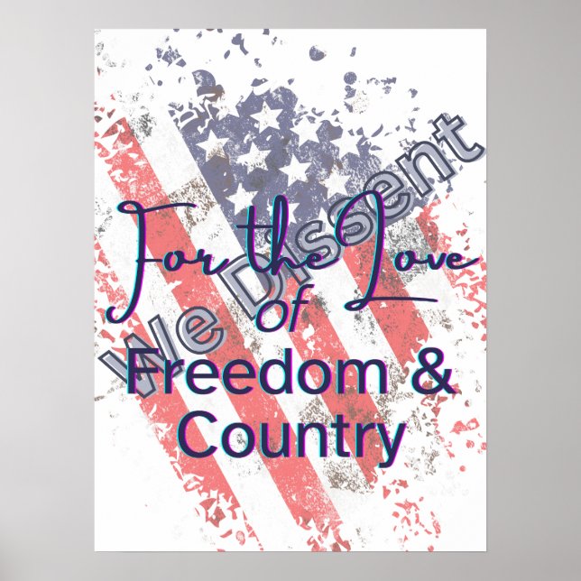 We Dissent for the Love of Country Poster (Framsidan)