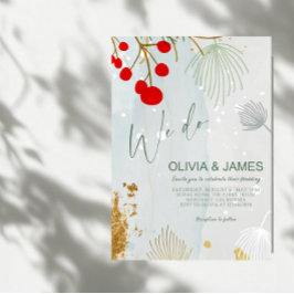 We Do Christmas Wedding - Elegant Winter Party Inbjudningar