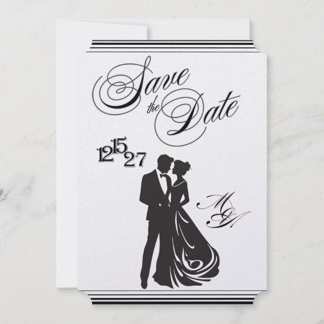 We Do Formal Save the Date Inbjudningar (Framsida)