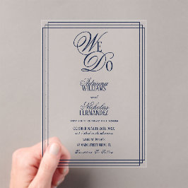 We Do Navy Old Money Wedding