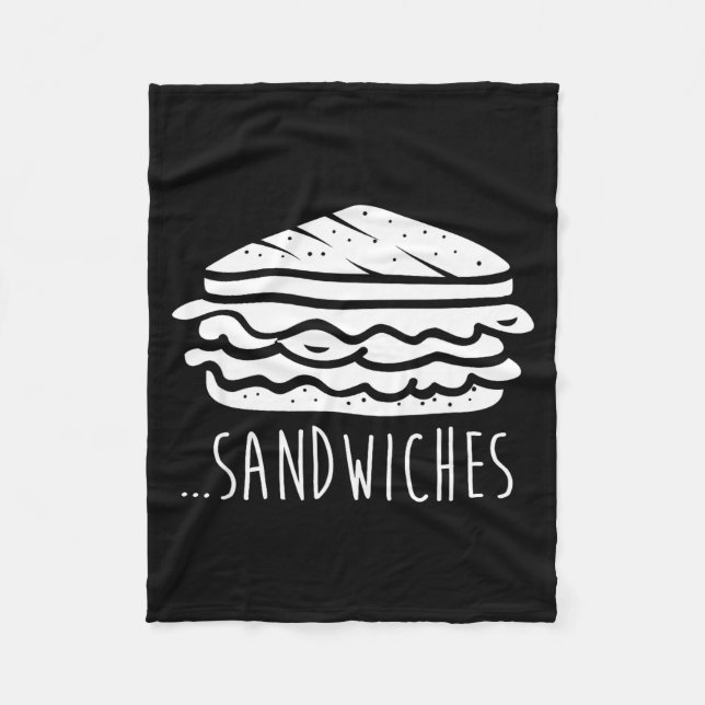 We Finish Each Other's Sandwiches Funny Matching  Fleecefilt (Framsidan)