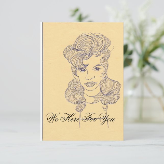 We Here For You-Law firm card Spara Datumet (Stående Fram)