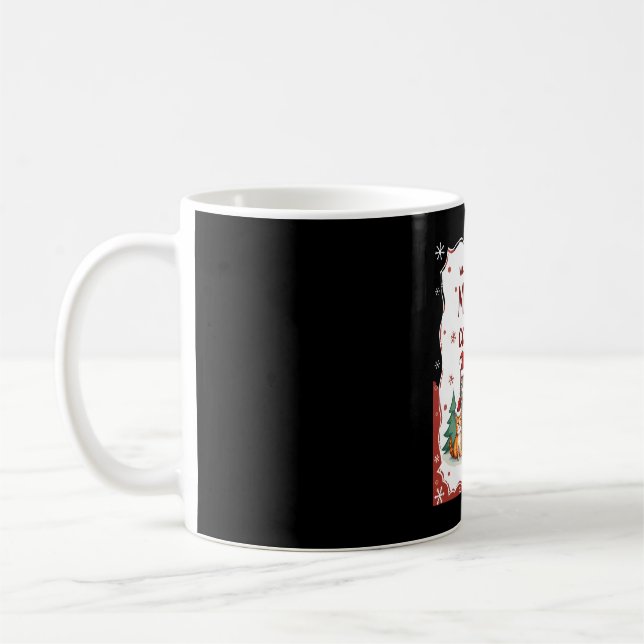 We Hiss You A Meowy Catmas Funny Cat Christmas Ugl Kaffemugg (Vänster)