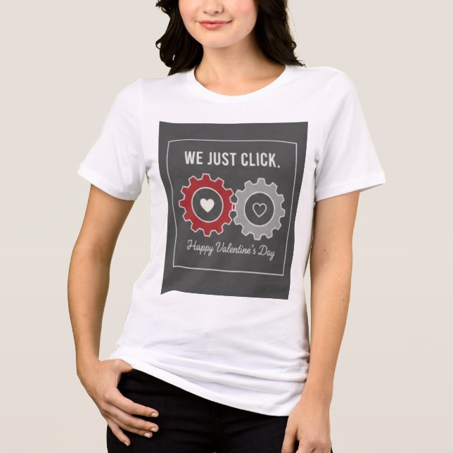 "We Just Click" Premium Tri-Blend Tee (Framsida)