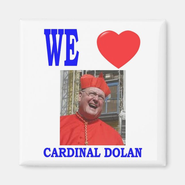WE KÄRLEK CARDINAL DOLAN MAGNET (Framsidan)